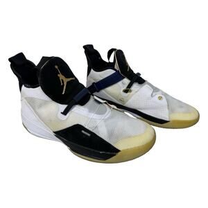 Near DS sz 15 Nike Air Jordan Class Of XXXIII Promo Sample - Met Gold Navy